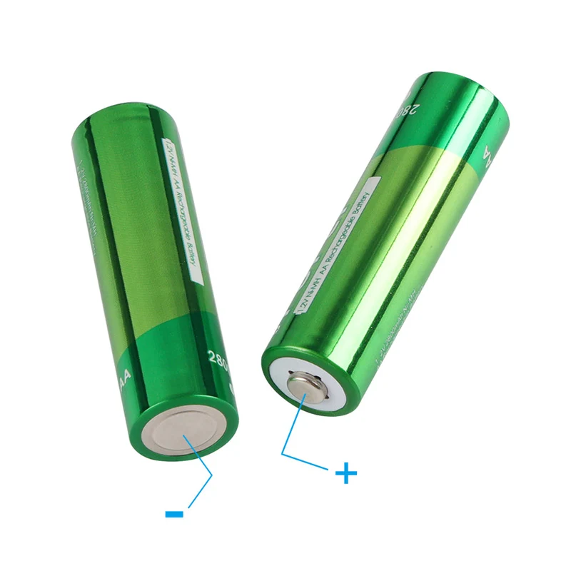 Ni-MH 1.2V 2800mAh Rechargeable AA Batteries for Alarm Clocks, remote control toy car, preschool story machine, Gamepad