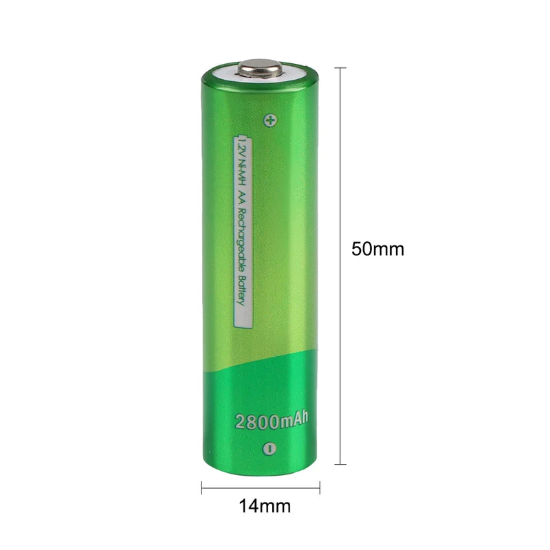 Ni-MH 1.2V 2800mAh Rechargeable AA Batteries for Alarm Clocks, remote control toy car, preschool story machine, Gamepad
