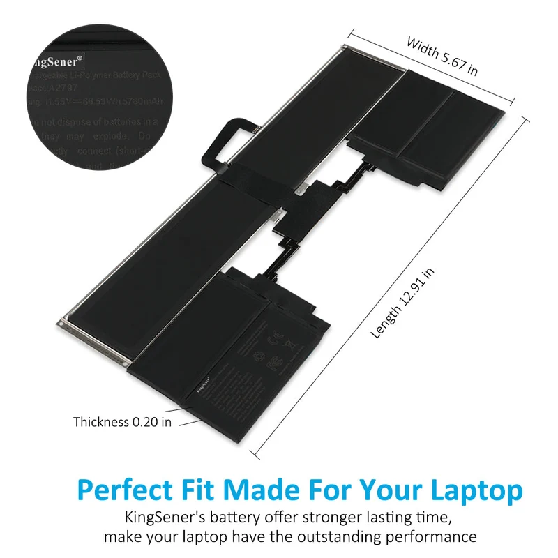 Apple MacBook Air 15-inch M2 2023 Battery Replacement A2797 A2941 66.5Wh