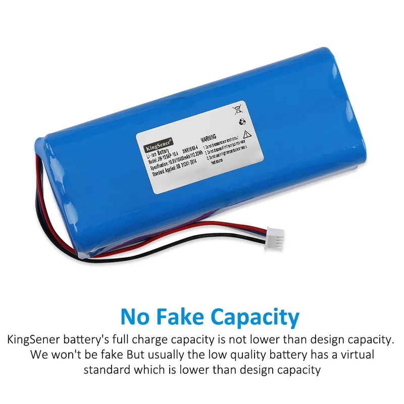 Replacement Li-ion Battery JW-Y3S4P-10.4 3INR19/66.4 10.8V 10400mAh/112.32WH