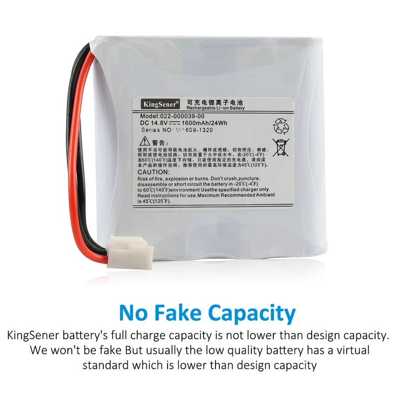 Rechargeable Li-ion Battery 022-000039-00 For Comen 3-channel ECG machine CM300 14.8V 1600mAh/24WH