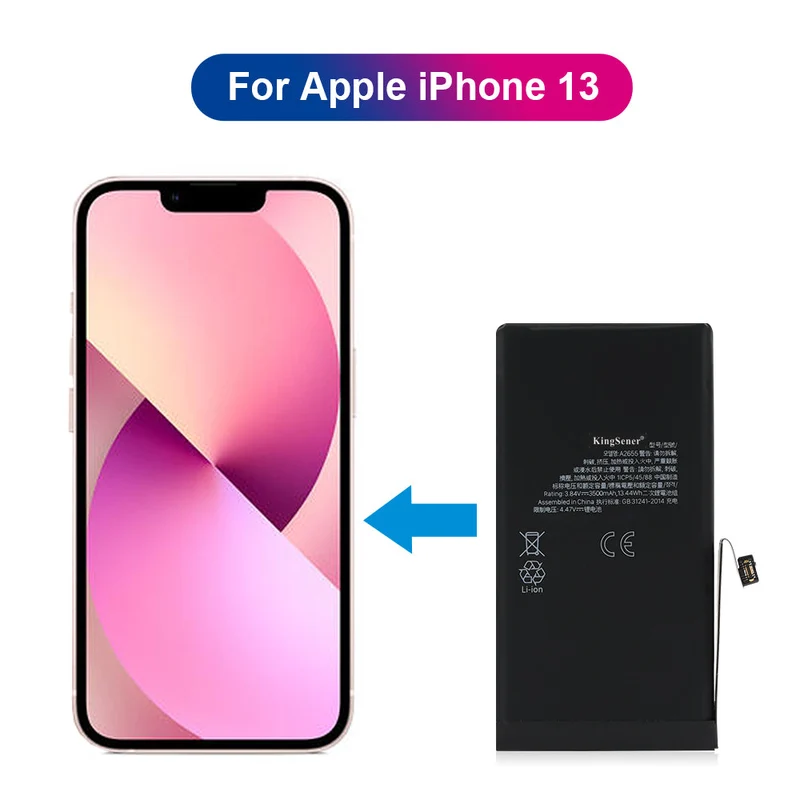 Apple iPhone 13 Battery Replacement A2655 3.84V 3500mAh High Capacity