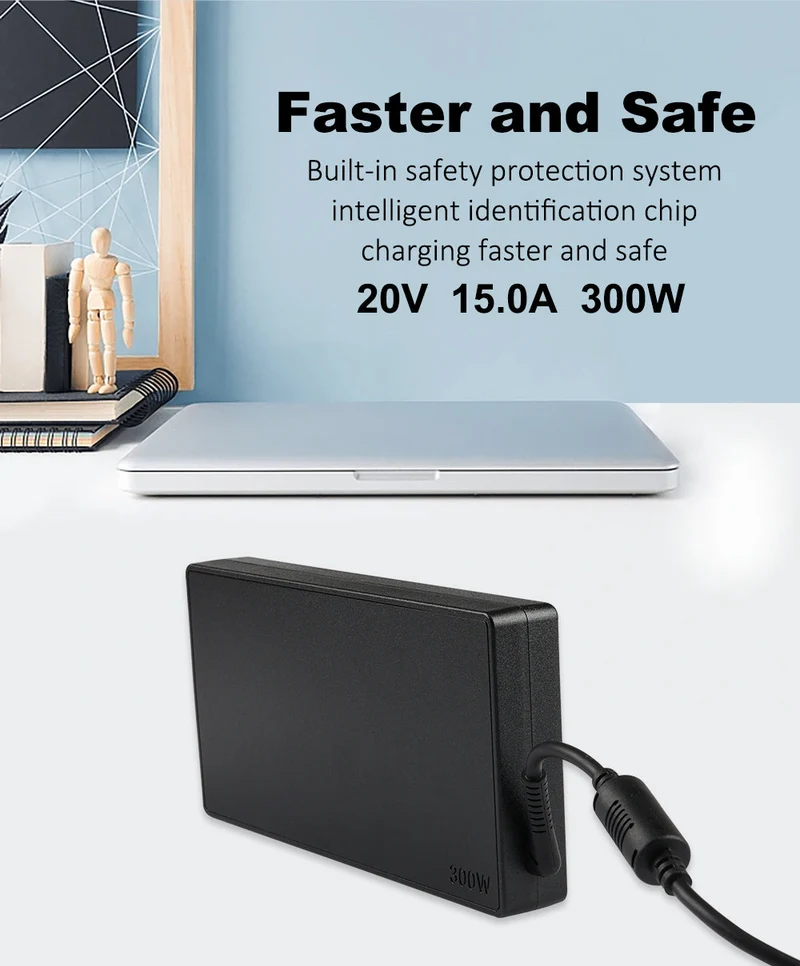 300W 20V 15A ADL300SDC3A AC Adapter Laptop Charger For Lenovo Legion R9000P R9000K Y9000K Y9000X
