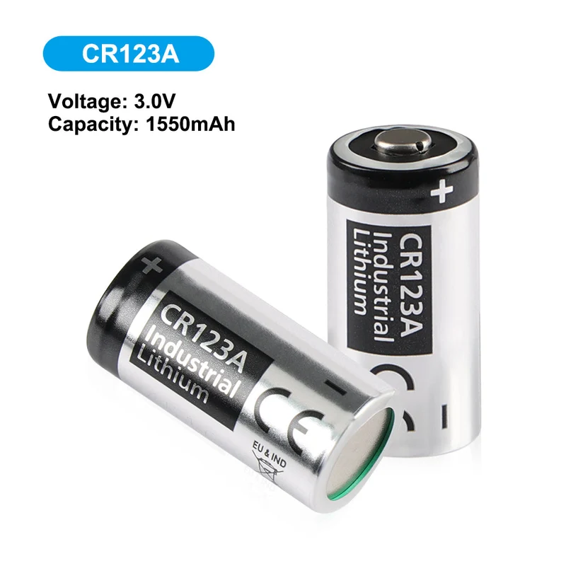 For Panasonic CR123A USB-C Rechargeable Batteries For Cameras Flashlight Alarm Smart Sensors (Non-Rechargeable)