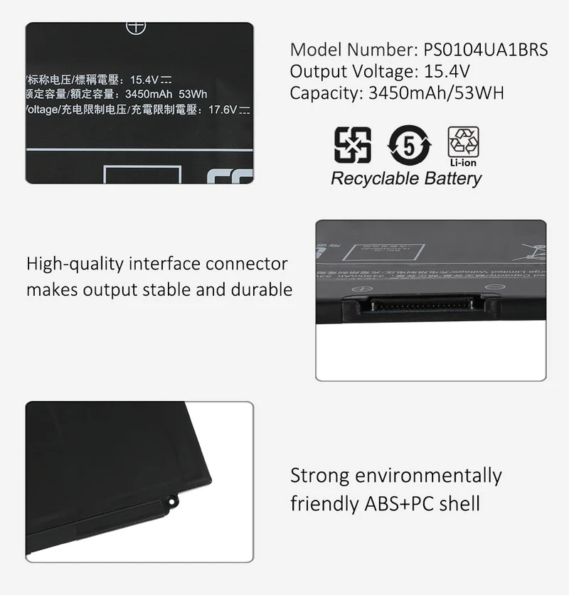 PS0104UA1BRS Laptop Battery For Toshiba Dynabook U30 Tecra A50-J-12U A40-J-12E A40-J-1OX A50-J CS40L-K12 i3-1215U i5-1235U P000834210 15.4V 53WH | KingSener