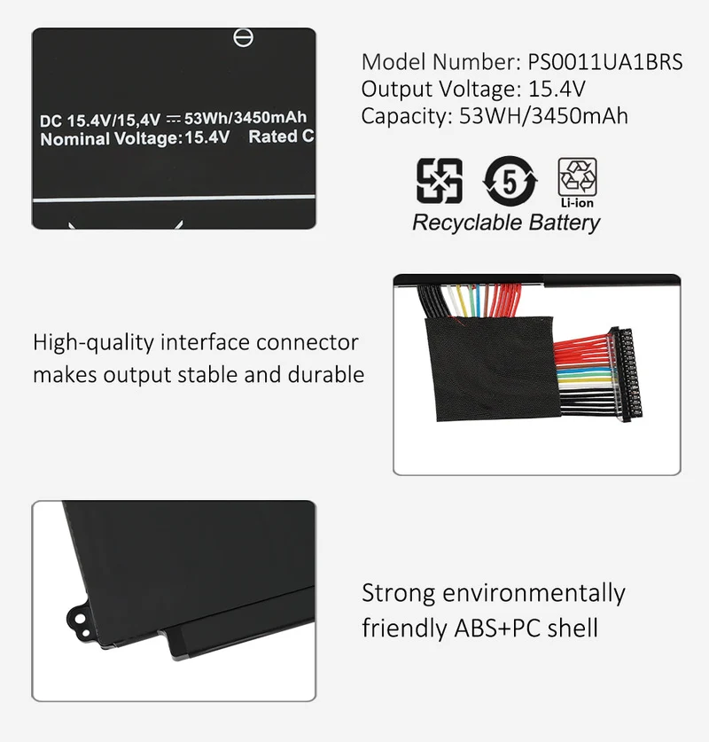 PS0010UA1BRS Laptop Battery For Toshiba Dynabook Portege X30W-J Series Notebook 15.4V 53WH 3450mAh | KingSener