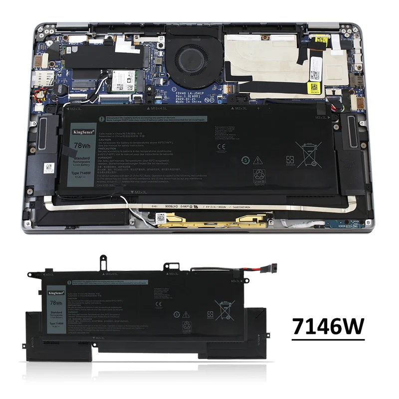7146W Laptop Battery For Dell Latitude 9410 02K0CK 0C76H7 P110G | KingSener