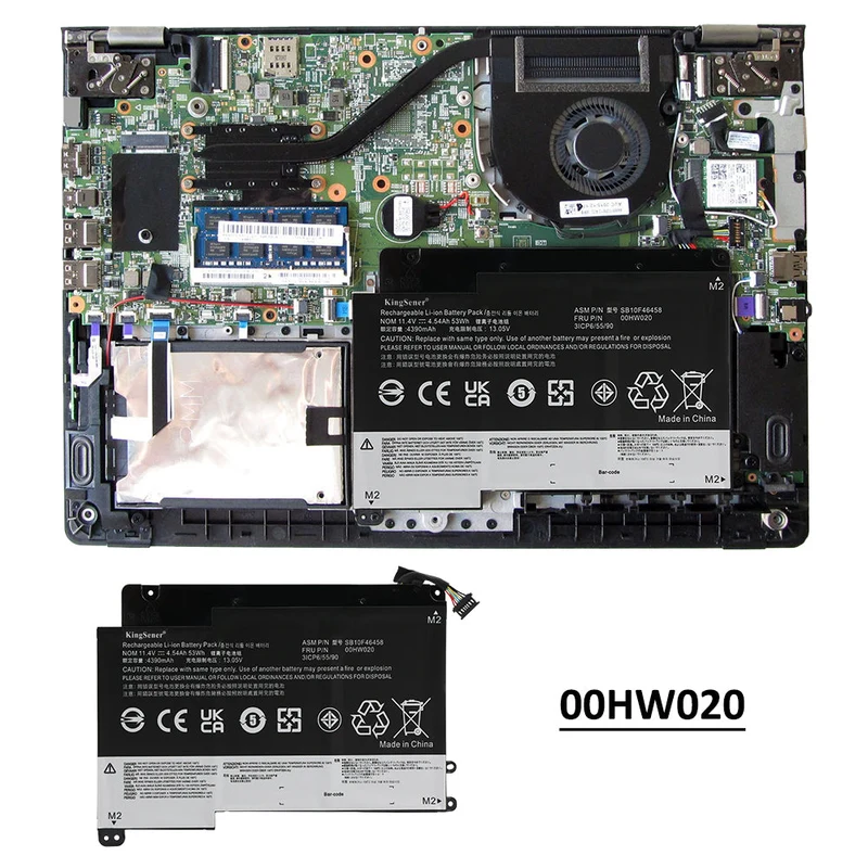 00HW020 00HW021 Laptop Battery for Lenovo ThinkPad P40 Yoga 20GQ 20GR Yoga 460 20EL 20EM 20FY 20G Series SB10F46459 SB10F46458 | KingSener