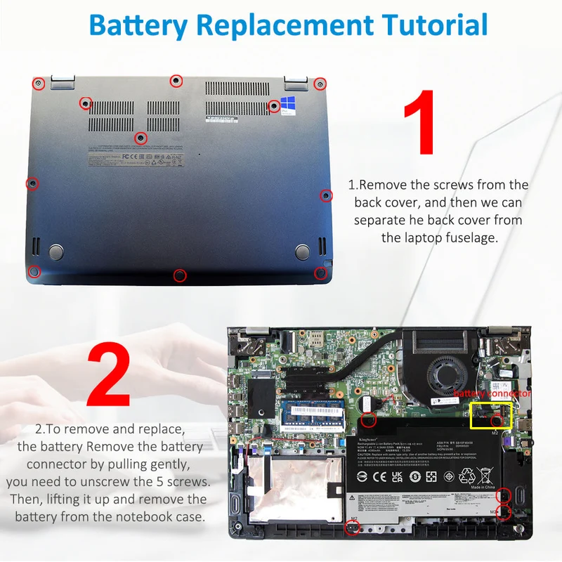 00HW020 00HW021 Laptop Battery for Lenovo ThinkPad P40 Yoga 20GQ 20GR Yoga 460 20EL 20EM 20FY 20G Series SB10F46459 SB10F46458 | KingSener