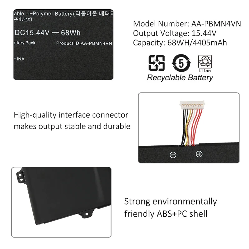 AA-PBMN4VN Laptop Battery For Samsung Galaxy Book Pro 360 15 15.6" NP950XDB NP950XDB-KA1US NP950XDB-KB1US NP950XDB-KC5US NP950XDB-KC3US | KingSener