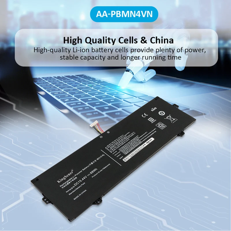 AA-PBMN4VN Laptop Battery For Samsung Galaxy Book Pro 360 15 15.6" NP950XDB NP950XDB-KA1US NP950XDB-KB1US NP950XDB-KC5US NP950XDB-KC3US | KingSener