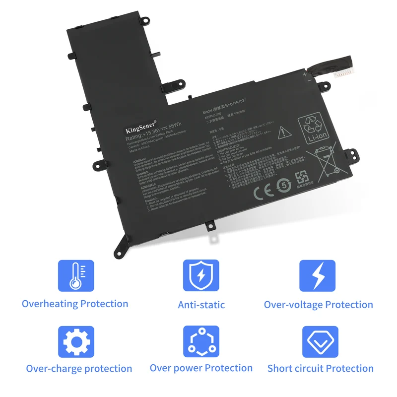 B41N1827 Laptop Battery For Asus ZenBook Flip 15 UM562 UX562 UX562F UX562FA UX562UG UX562IA UX562IQ UM562IA UM562IQ | KingSener