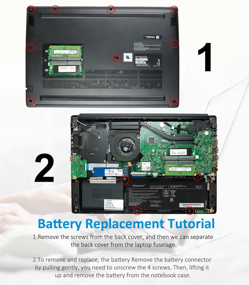 PA5366U-1BRS Laptop Battery For Toshiba Dynabook Satellite Pro L50-G 11P 13Q 138 15Q 17P Series 4ICP6/47/61 15.4V 38.1WH/2480mAh | KingSener