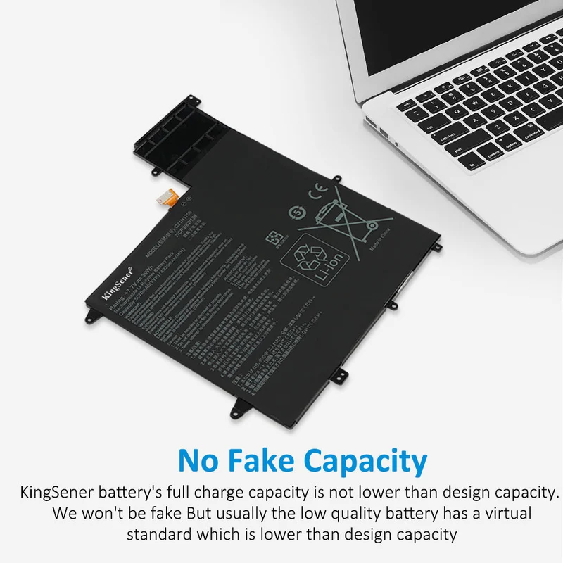 C21N1706 Battery For ASUS ZenBook Flip S UX370UA UX370UAA UX370F UX370UAR UX370UAF UX370UA-C4059T C21Pqc5 | KingSener