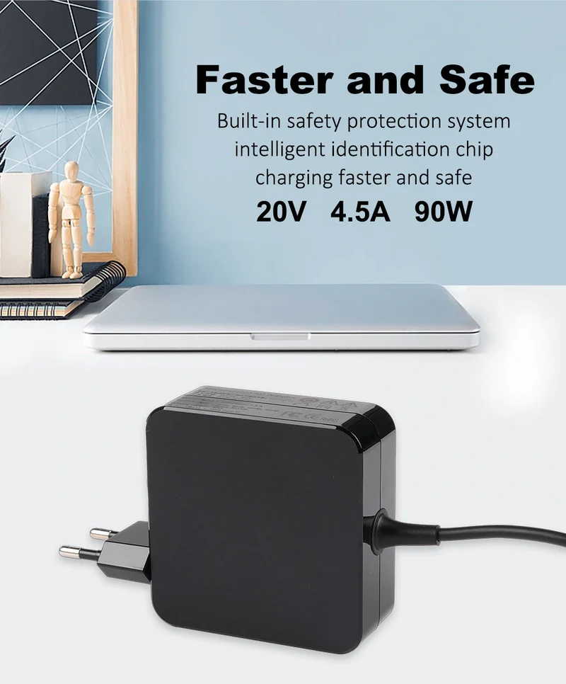 20V 4.5A 90W ADP-90RE B USB-C Type-C AC Adapter Laptop Charger For Asus M5402RA S5402Z UX5400ZF M3402RA M3402QA UX5400ZB S5602ZA