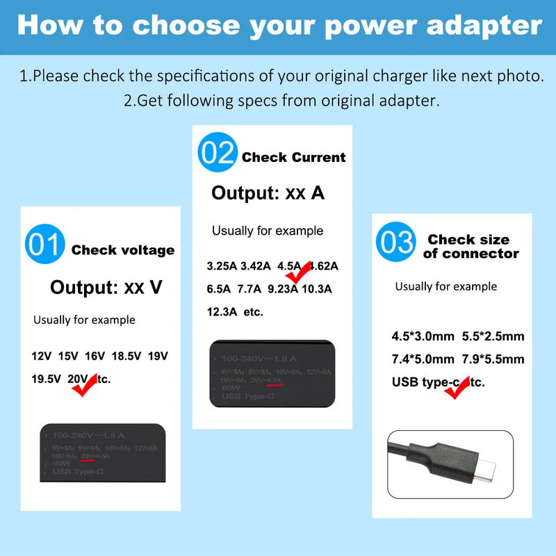 20V 4.5A 90W ADP-90RE B USB-C Type-C AC Adapter Laptop Charger For Asus M5402RA S5402Z UX5400ZF M3402RA M3402QA UX5400ZB S5602ZA