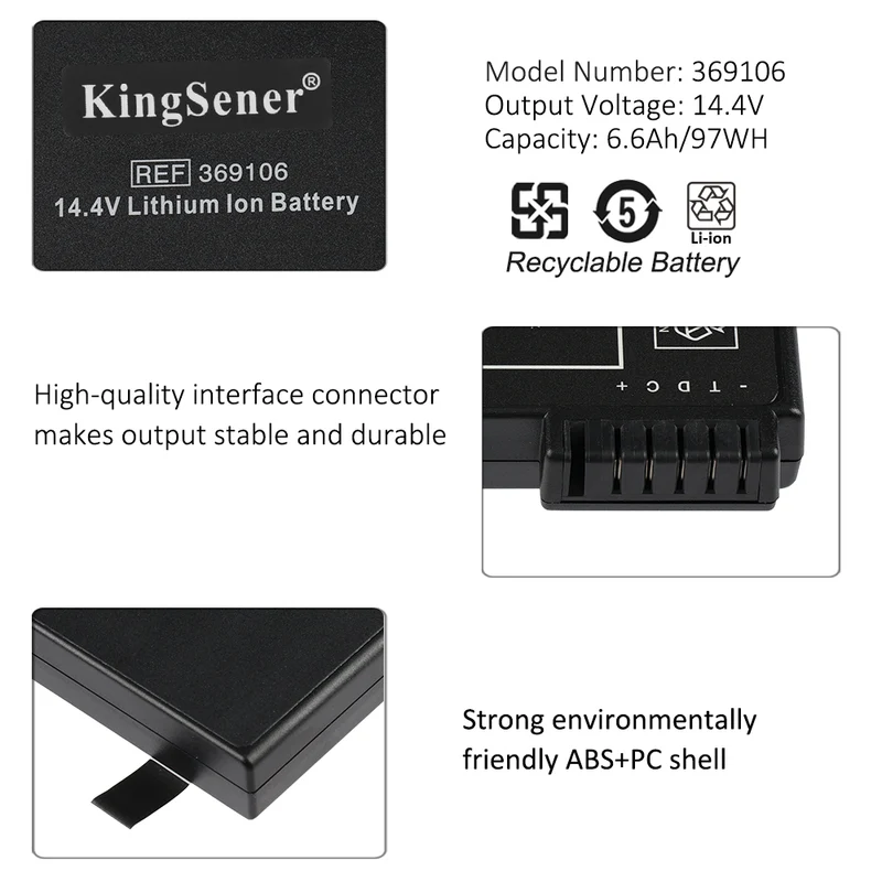 REF 369106 14.4V Lithium lon Battery For Hamilton C2 C3 S1 lung ventilator battery