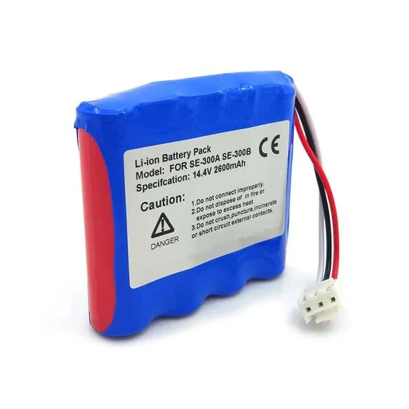 Battery suitable for Nihon Kohden Edan SE-1 Edan SE-3 Edan SE-1200 Edan HYTB-102 2600mAh