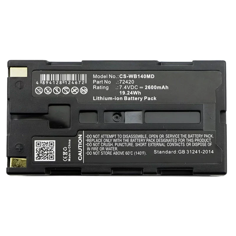 Vision Screener Batteries For Welch-Allyn SureSight 14001 14010 14011 14021 14031