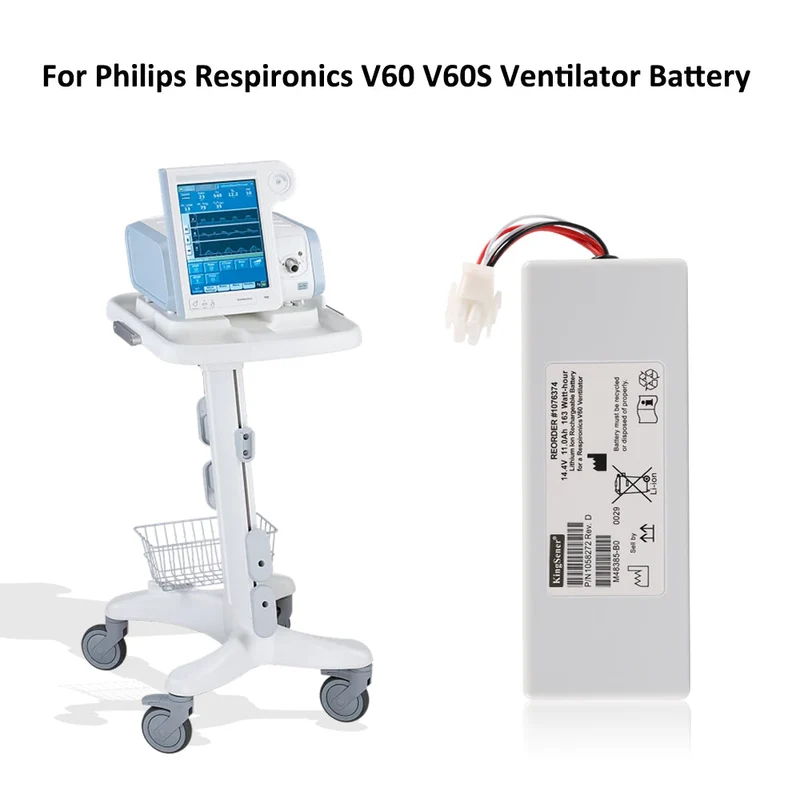 Rechargeable Battery 1076374 For Philips Respironics V60 V60S Ventilator