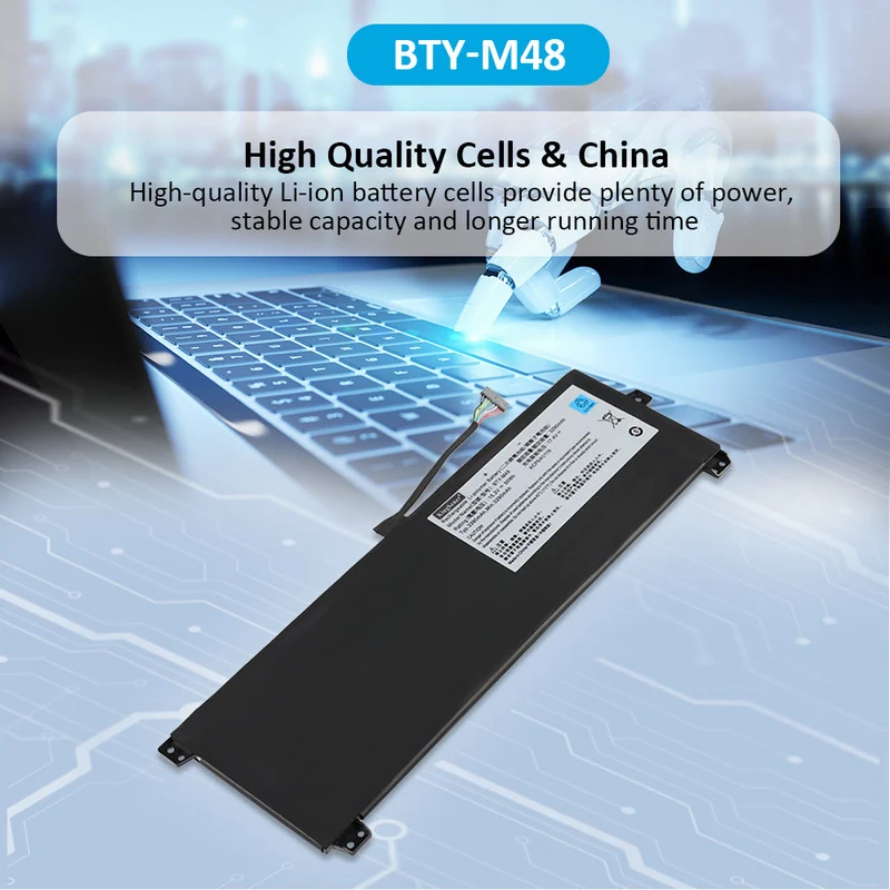 BTY-M48 Battery for MSI PS42 8RB 8RA 8RC Prestige MECHREVO S1 S1-C1 4ICP5/41/119 50Wh
