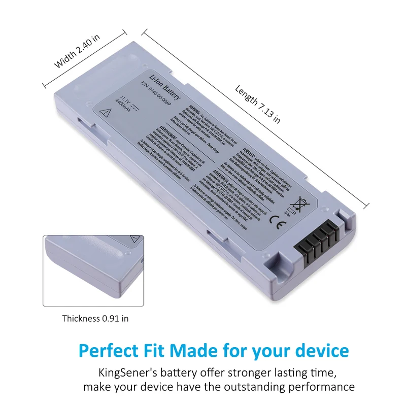 0146-00-0069 Li-ion Battery For Mindray Accutorr V Accutorr Plus PM7000 PM8000 PM9000 DPM3 DPM4 DPM5 M05-010001-06 | KingSener