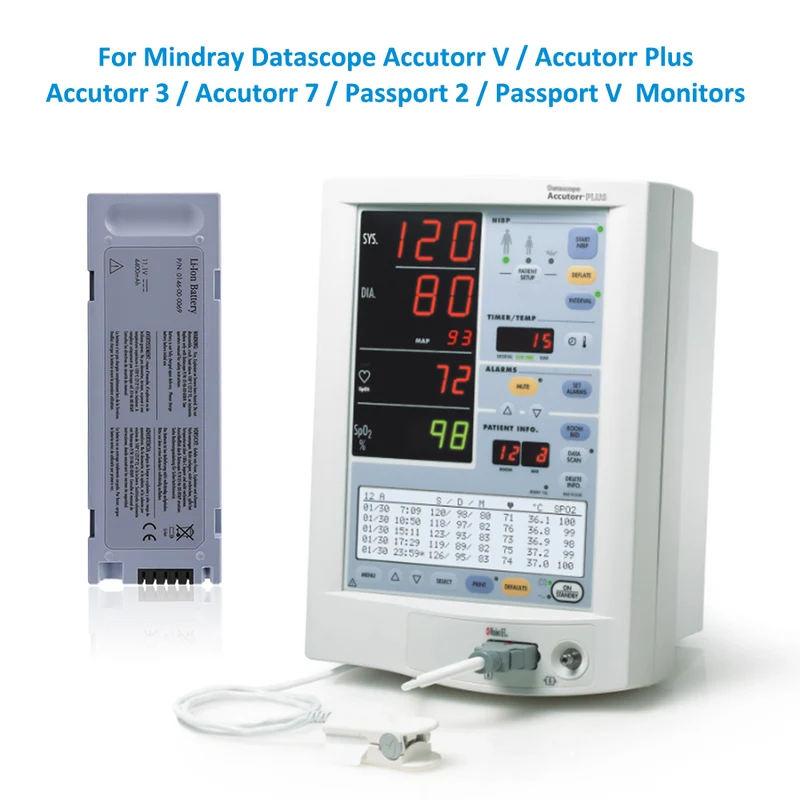 0146-00-0069 Li-ion Battery For Mindray Accutorr V Accutorr Plus PM7000 PM8000 PM9000 DPM3 DPM4 DPM5 M05-010001-06 | KingSener