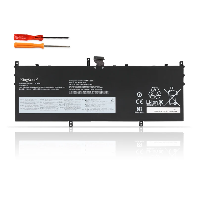 L19C4PD1 L19D4PD1 L19M4PD1 60WH Laptop Battery For Lenovo YOGA 6 13ARE05 13ALC6 C640-13IML LTE 5B10U65275 L19L4PD1 SB10W6739 | KingSener