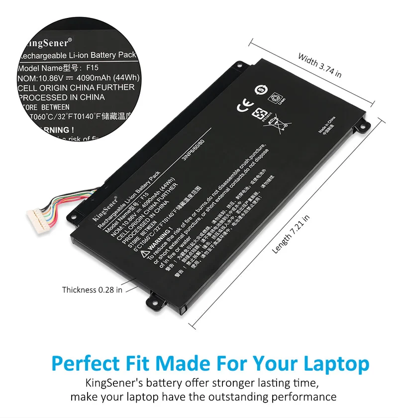 F15 Laptop battery for LG 15U370 for Xiaomai 5 Xiaomai 5 Pro Xiaomai 6S, 6 Pro 10.86V 44Wh 4090mAh | KingSener