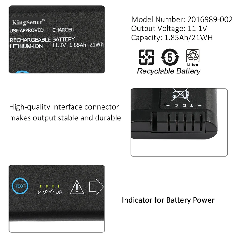 2016989-002 ECG BATTERY FOR CARESCAPE / PDM GE-2031069-003 GE