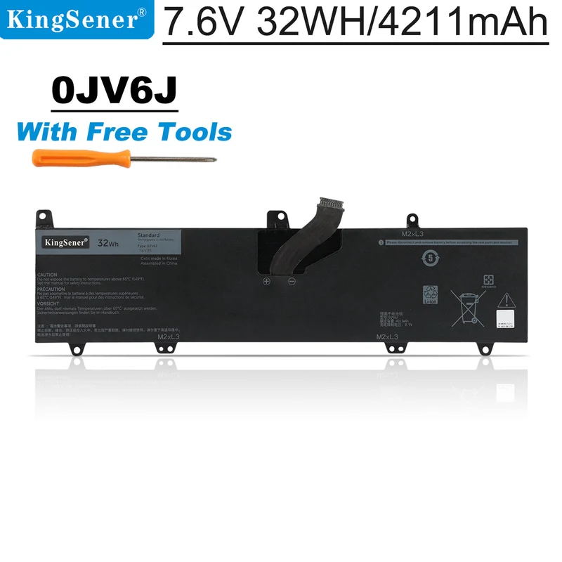 0JV6J Laptop battery For Inspiron 11-3162 11-3164 11-3168 11-3179 11-3162-D1208L 11-3162-D1208R Series 0HH6K9 | KingSener