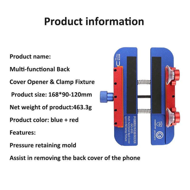 Three-in-one multifunctional suitable for Apple mobile phone repair stand screen side clamp