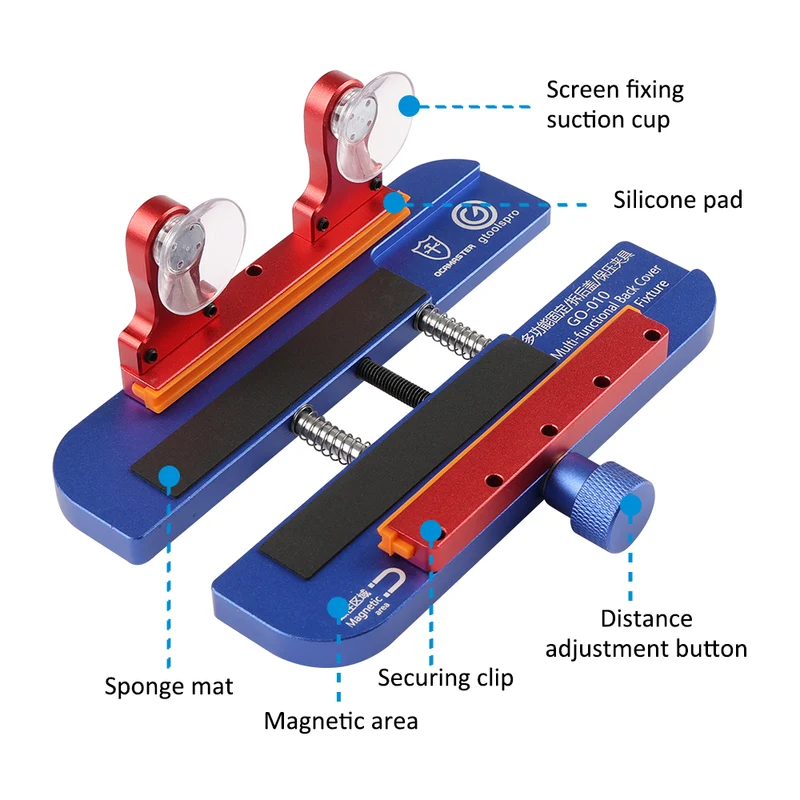 Three-in-one multifunctional suitable for Apple mobile phone repair stand screen side clamp