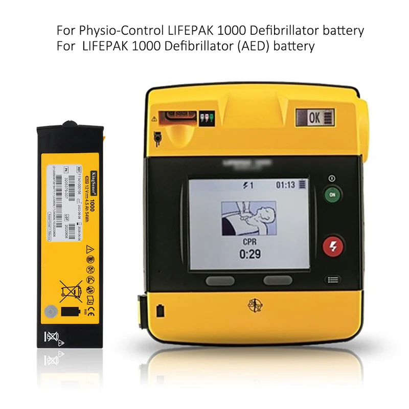 Replacement Battery For Lifepak 1000 AED Battery 11141-000100 11141-000156