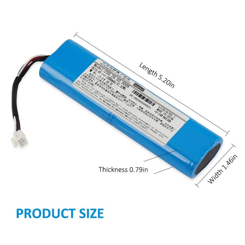 Replacement Li-ion Battery For U20.24.02.0008