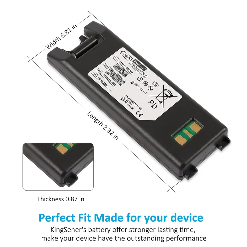 Replacement Battery For 11141-000163 Battery For Physio-Control LIFEPAK CR2 AED Part