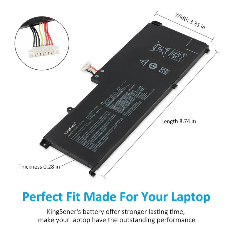 C41N2002 Laptop Battery For Asus ZenBook Pro 15 UX535 Series
