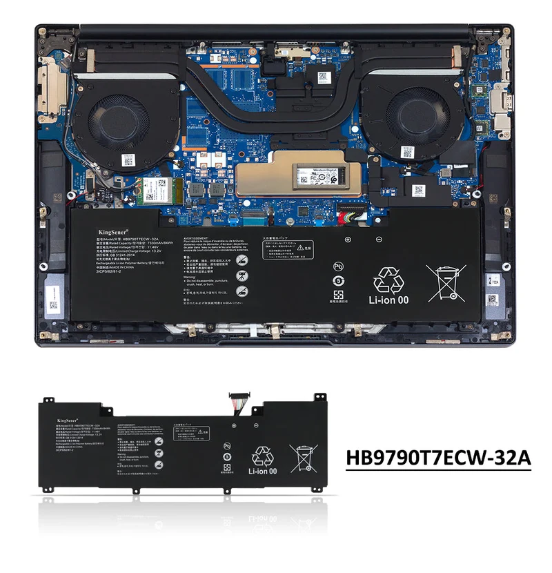 HB9790T7ECW-32A Laptop battery For MateBook 16 CREM-WFD9 CREM-WFG9 CREM-WXX9 CREMW-WFD9 84WH | KingSener