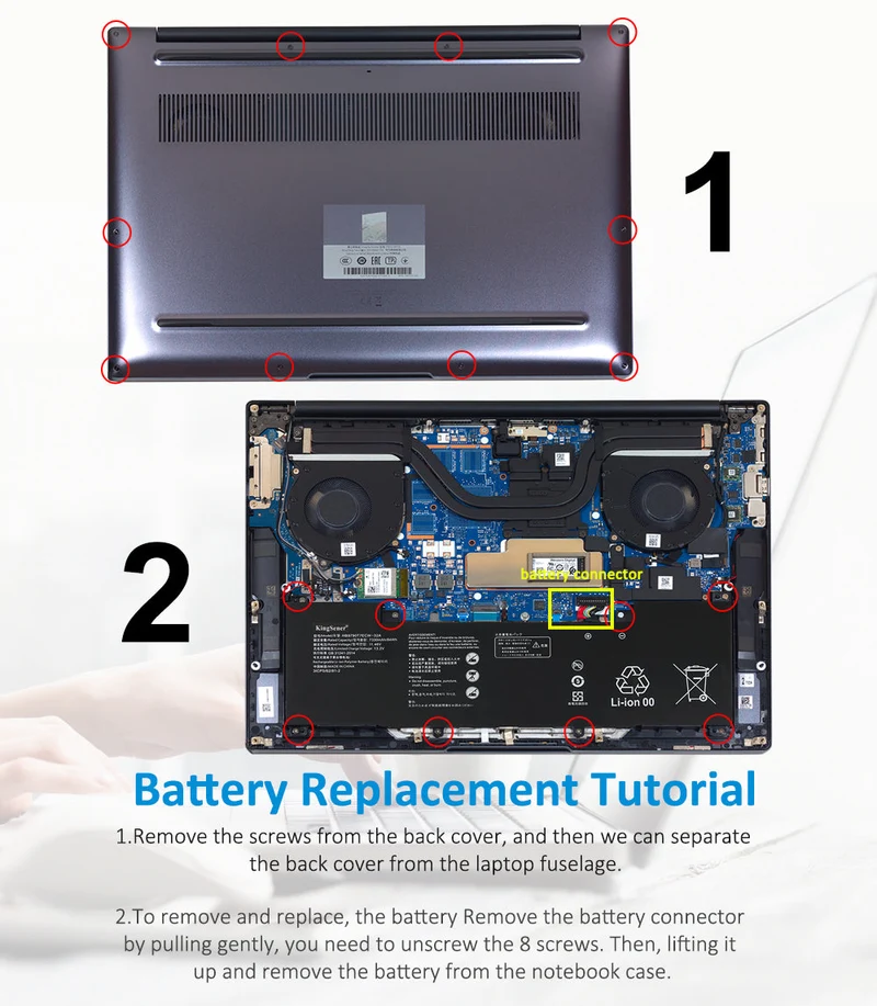 HB9790T7ECW-32A Laptop battery For MateBook 16 CREM-WFD9 CREM-WFG9 CREM-WXX9 CREMW-WFD9 84WH | KingSener
