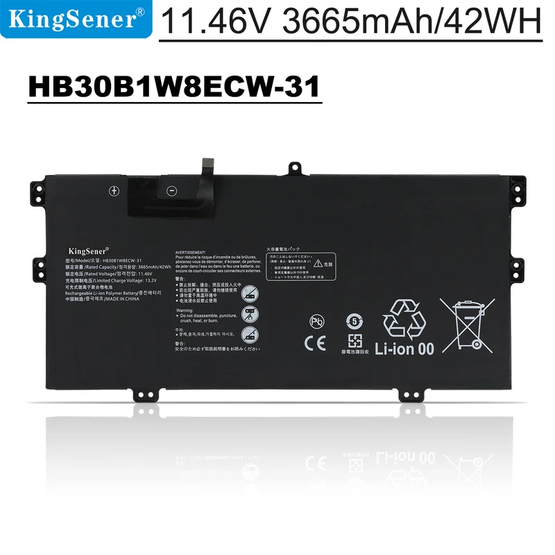HB30B1W8ECW-31 Laptop Battery For MateBook X 2021 EUL-W19 EUL-W19P EUL-W29 EUL-W29P EULD-WFE9 EULD-WFH9 | KingSener