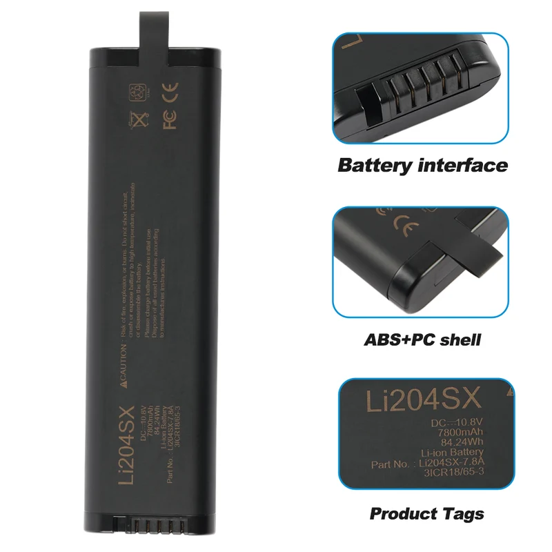 LI204SX Battery for JDSU MTS-6000 OTDR 989803129131 7800mAh