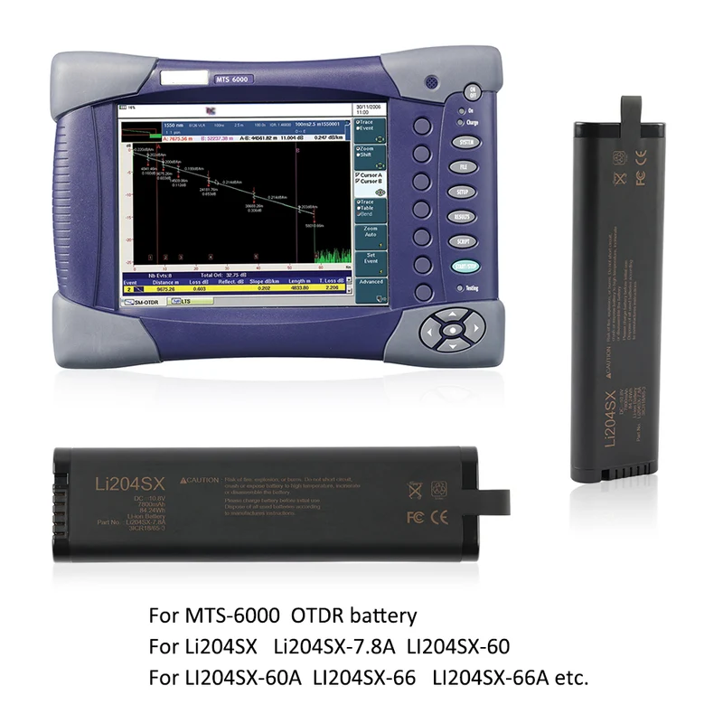 LI204SX Battery for JDSU MTS-6000 OTDR 989803129131 7800mAh