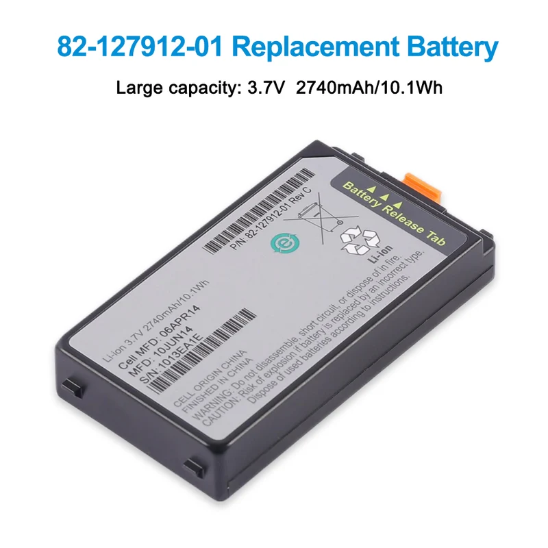 Motorola Symbol MC3000 MC3100 MC3190 Battery 82-127912-01 2740mAh
