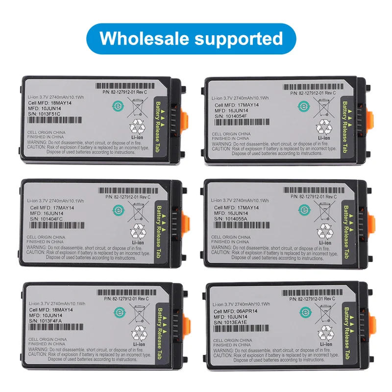 Motorola Symbol MC3000 MC3100 MC3190 Battery 82-127912-01 2740mAh