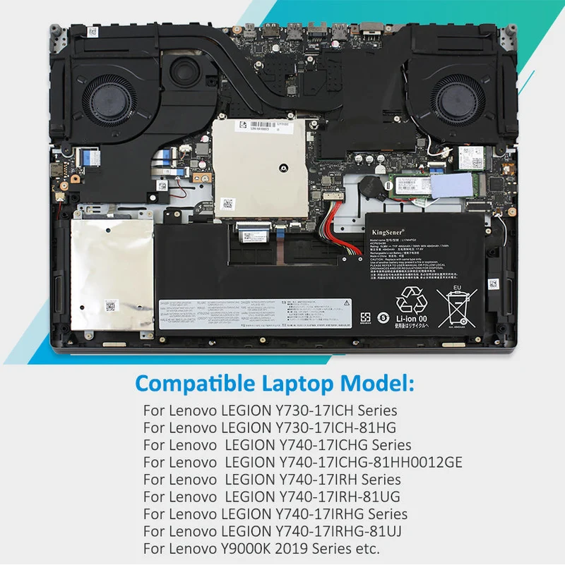 Laptop Battery For Lenovo 5B10Q88556 928QA224H SB10W67188 5B10W67371 5B10W67206 4955mAh 15.36V