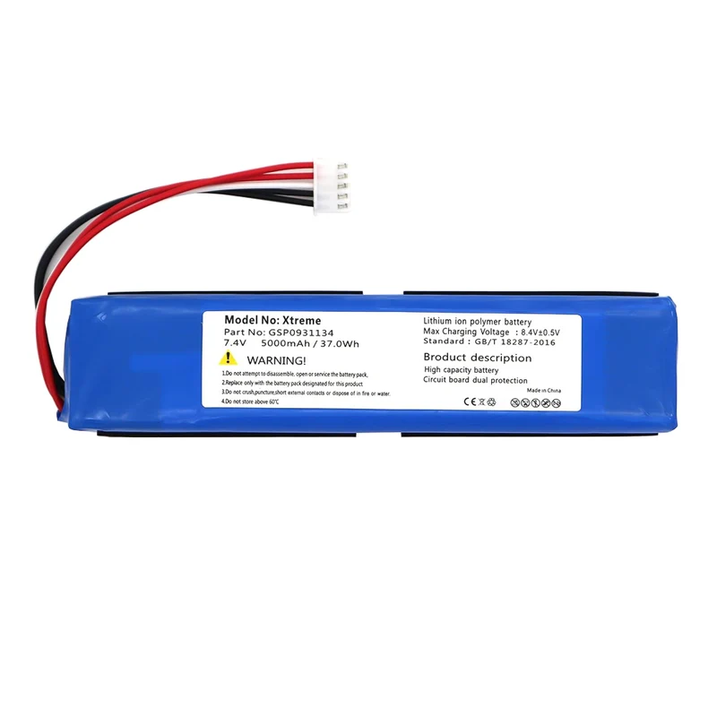 GSP0931134 Replacement Battery For JBL Xtreme Bluetooth Audio Outdoor Speaker 7.4V 5000mAh