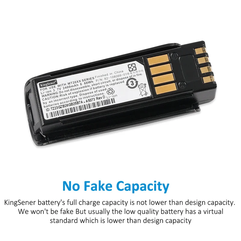 For Motorola/Symbol MT2000, MT2070, and MT2090 Barcode Scanners Rechargeable Li-ion Battery 2400mAh