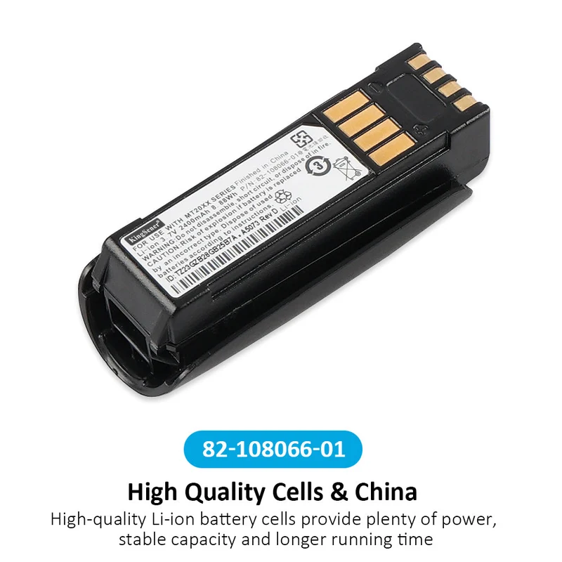 For Motorola/Symbol MT2000, MT2070, and MT2090 Barcode Scanners Rechargeable Li-ion Battery 2400mAh