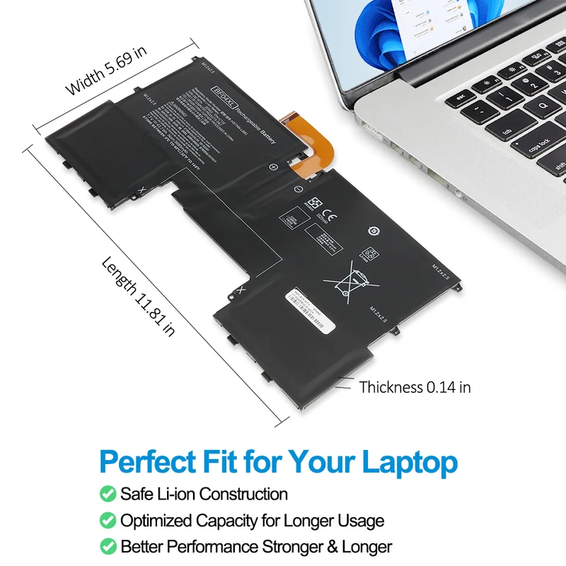 BF04XL Laptop Battery For HP HP Spectre 13-V117TU V116TU V115TU AF110TU 13-AF001TU AF002TU | KingSener