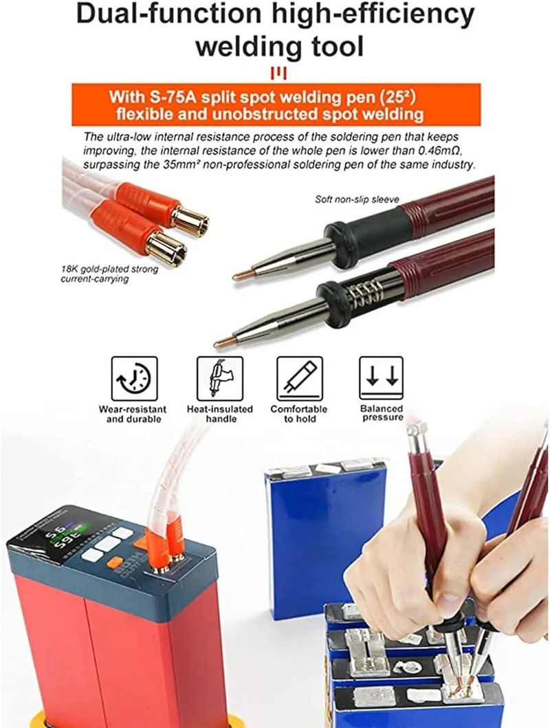 Kingsener 801H Battery Spot Welder Aluminum to Nickel Spot Welding Machine 3500A